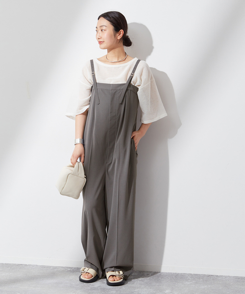 「journal standard L'essage」 オーバーオール 38 グレー レディース_画像9