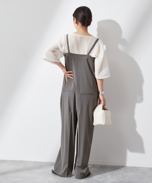「journal standard L'essage」 オーバーオール 38 グレー レディース_画像10
