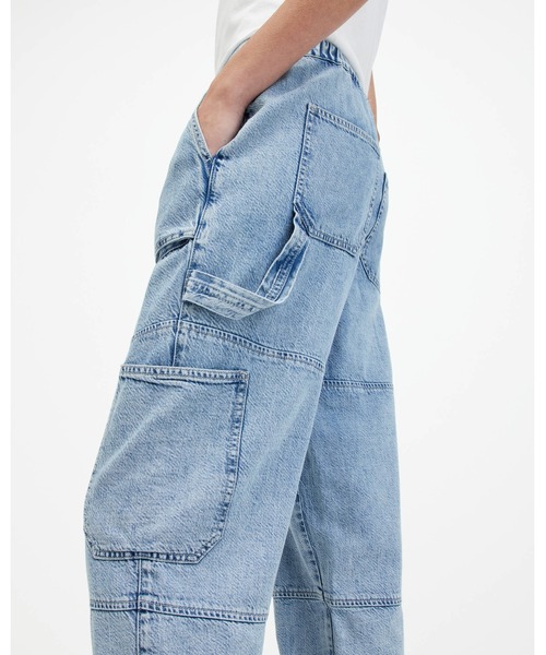「ALLSAINTS」 デニムパンツ 10 ライトインディゴブルー レディース_画像6
