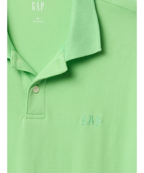 「GAP」 半袖ポロシャツ S ネイビー メンズ_画像4