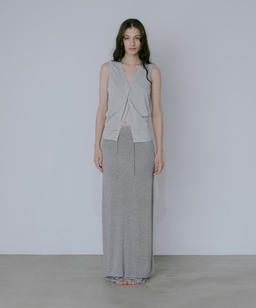lit ロング スカート Layered Knit Tight Skirt : ZOZOTOWN Yahoo!店