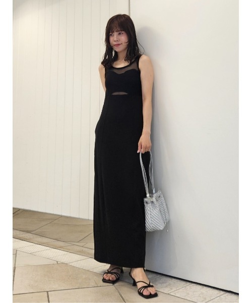 LILY BROWN（リリーブラウン） ノースリーブワンピース ONE SIZE