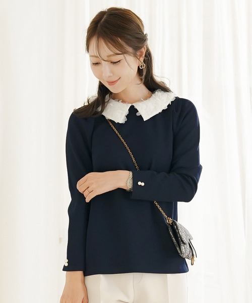 le reve vaniller（ル レーヴ ヴァニレ） tシャツ 長袖 2WAY フラワー