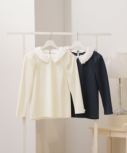 le reve vaniller（ル レーヴ ヴァニレ） tシャツ 長袖 2WAY フラワー