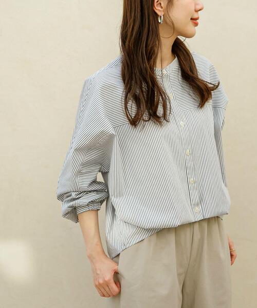 「URBAN RESEARCH Sonny Label」 長袖ブラウス FREE ブルー レディース_画像4