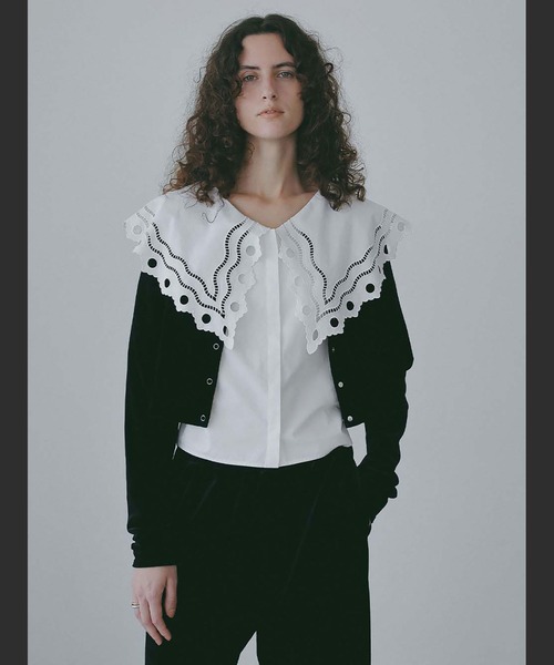 HER. 　ベロアカーディガン　今期完売 HER. カーディガン ベロアカーディガン レディース : ZOZOTOWN Yahoo