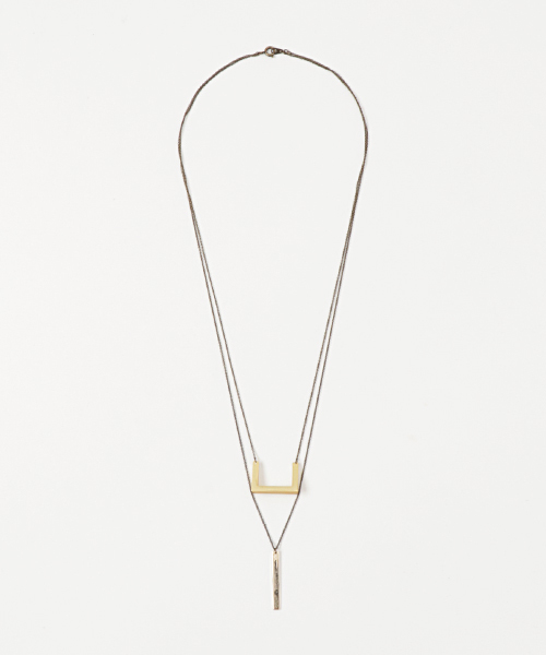 ネックレス 「SCALA/スカラ」Throughスクエアダブルネックレス レディース | SCALA | 02