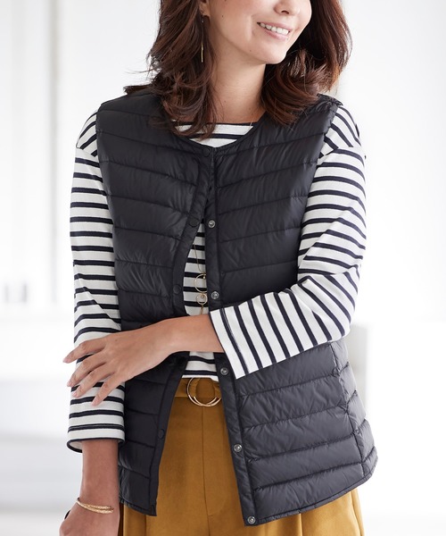 ダウンベスト ダウン 軽量ダウンノーカラーベスト ポーチ付 Zozotown Paypayモール店 通販 Paypayモール