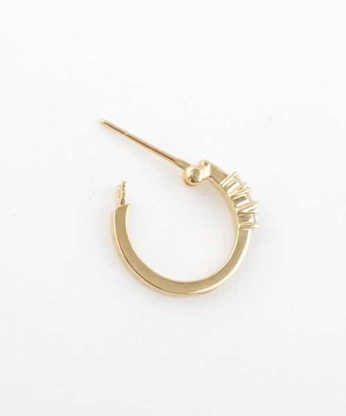 Jouete ピアス フープピアス ジルコニア レディース : ZOZOTOWN