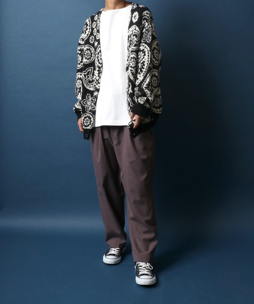 ANPAS（アンパス） カーディガン Total Pattern Knit Cardigan/総柄 