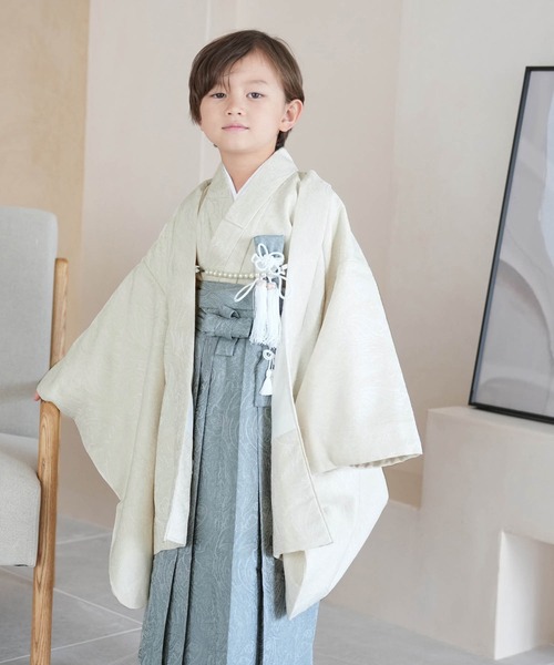 utatane 着物 七五三3歳用被布コートセット 男の子 ジャガード