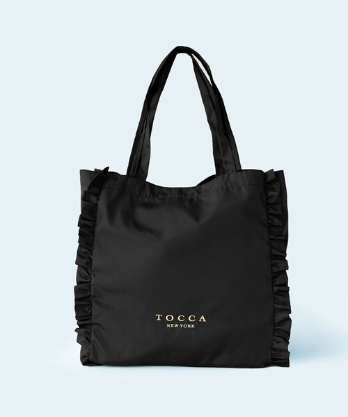 新品未使用 TOCCA ブラック トートバッグ サブバッグ エコバッグ TOCCA（トッカ） エコバッグ TRIM WAVES SUBBAG サブバッグ : ZOZOTOWN