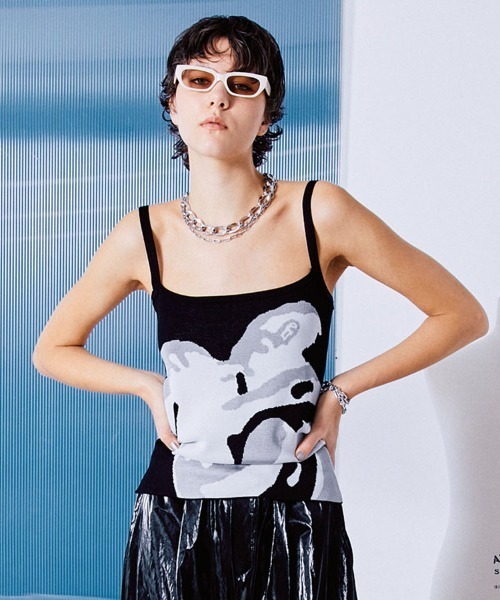 メゾンスペシャル　キャミ　トップス　美品 MAISON SPECIAL（メゾンスペシャル） キャミソール Kiss Knit Camisole