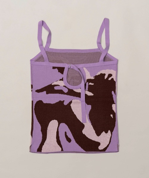 キャミソール Kiss Knit Camisole/kissニットキャミソール「MAISON SPECIAL/メゾンスペシャル」 MAISON SPECIAL キャミソール Kiss Knit Camisole/kissニット