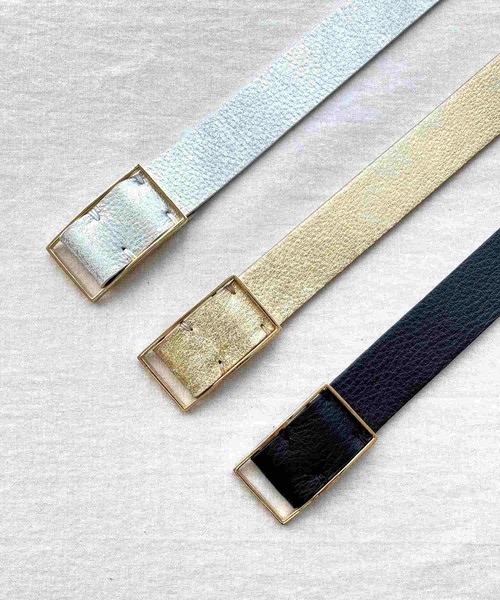 Q ベルト メタリックレザーベルト レディース : ZOZOTOWN Yahoo