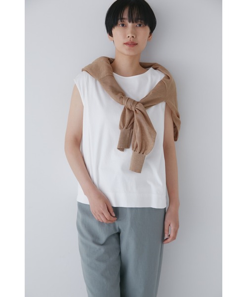 human woman / ヒューマンウーマン ◆フレンチスリーブ天竺Ｔシャツ human woman tシャツ フレンチスリーブ天竺Tシャツ レディース
