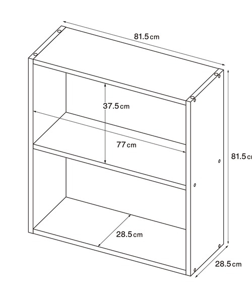 無印良品（MUJI） 家具 スタッキングシェルフ・ワイド・2段・オーク材