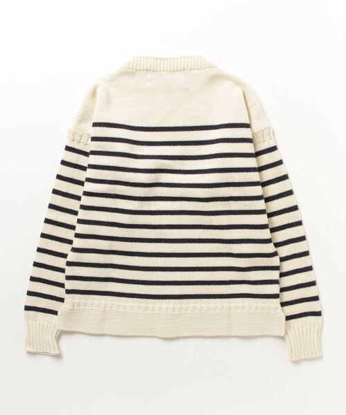 ニット セーター Oldderby Knitwear ストライプ プルオーバー JM5004 レディース Oldderby Knitwear ニット セーター ストライプ プルオーバー