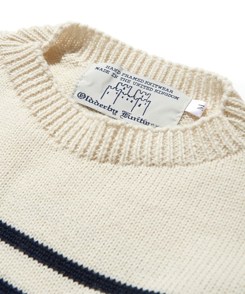 ニット セーター Oldderby Knitwear ストライプ プルオーバー JM5004 レディース Oldderby Knitwear ニット セーター ストライプ プルオーバー
