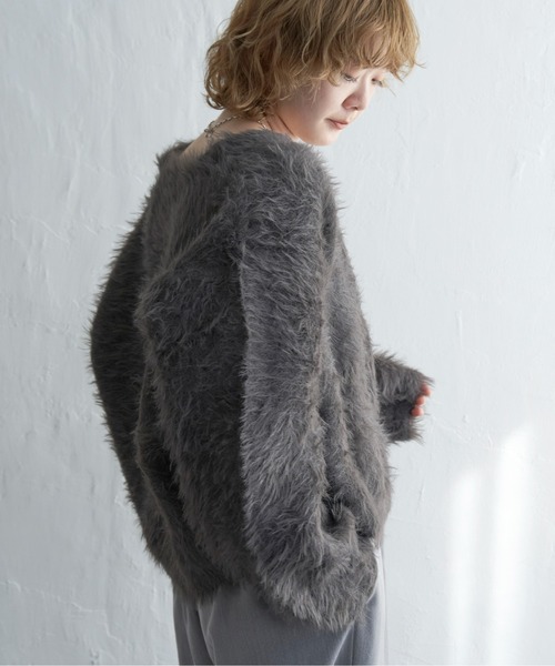 カーディガン リバジャガードフェザーカーディガン レディース notch.｜リバジャガードフェザーカーディガン | Rakuten Fashion