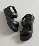 厚底 スポーツサンダル サンダル 厚底 パデッ...の詳細画像2