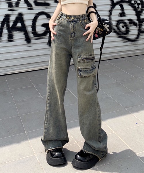 Lilamusant ワイドパンツ ジーンズ デニム デニムパンツ 「Lilamusant 