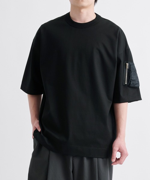 Deuxieme Classe 【CINOH/チノ 】 Tシャツ ブラック CINOH/チノ 】MIX KNIT（ニット／セーター）｜Deuxieme Classe