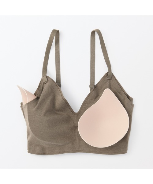 無印良品（MUJI） ブラジャー 婦人 肌あたりがやさしいリブブラジャー