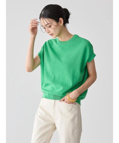 ニット セーター フレンチスリーブプルオーバー レディース Spick＆Span ニット セーター 「一部店舗+WEB限定」14GWASHABLE