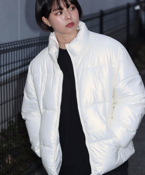 ダウンジャケット ダウン オーロラシャイニーY3K フェイクダウン