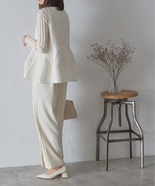 ella_selectshop エラ　ぺプラムジレ　ベスト ella_selectshop エラ ぺプラムジレ ベスト