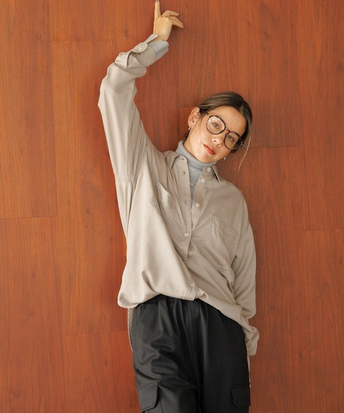 BAYFLOW（ベイフロー） ブラウス シャツ 「起毛感のある生地」2WAY