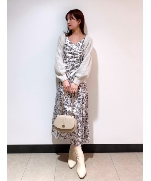 スムーズィー ロゴジャガード ワンピース SNIDEL ワンピース ジャガードプリントワンピース : ZOZOTOWN