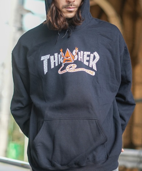 THRASHER（スラッシャー） パーカー TOY MACHINE PYRAMID HOODIE SWEAT