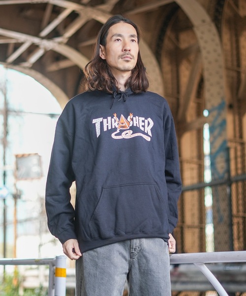 THRASHER（スラッシャー） パーカー TOY MACHINE PYRAMID HOODIE SWEAT
