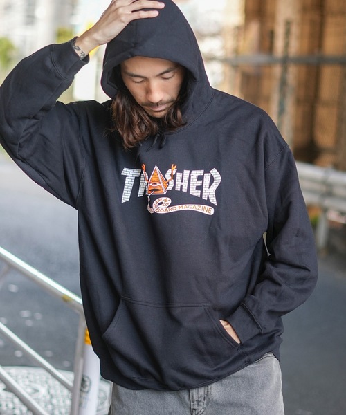 THRASHER（スラッシャー） パーカー TOY MACHINE PYRAMID HOODIE SWEAT
