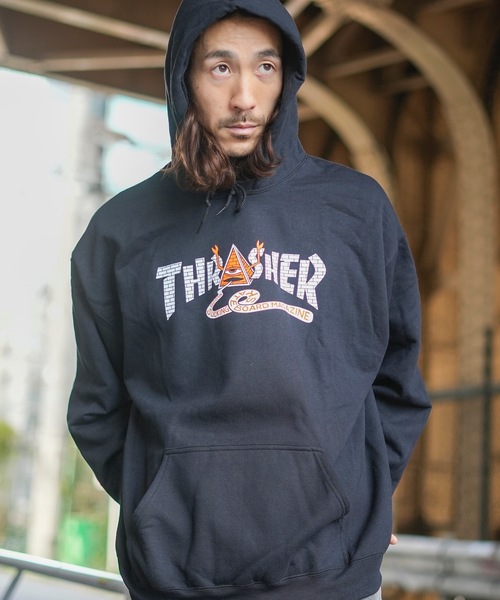 THRASHER（スラッシャー） パーカー TOY MACHINE PYRAMID HOODIE SWEAT