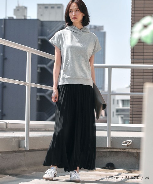 ワイドパンツ パンツ シフォンプリーツワイドパンツ レディース