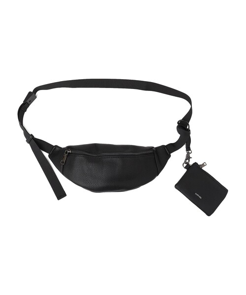 【SSU】25ss ウエストポーチ ポーカーズ あつむ 着用 SHIPS any ウエストポーチ any: スプリット レザー ボディバッグ