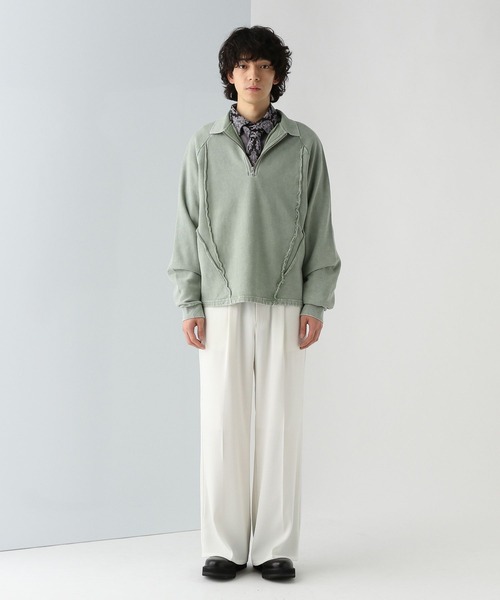 HARE ZIPラインハーフZIPスウェット【当日発送】 400G】half zip sweatshirt / 短丈ハーフジップスウェット N4499