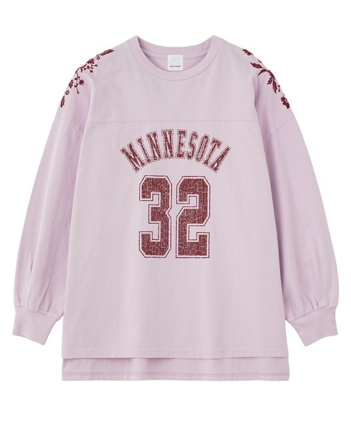 tシャツ ナンバリングエンブロイダリーT レディース