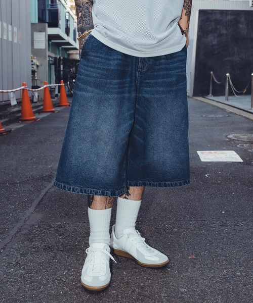 Subciety（サブサエティ） ハーフパンツ ワイドパンツ ジーンズ Denim