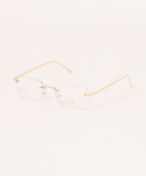 JUGLANS（ユグランス） 伊達メガネ メガネ 眼鏡 リムレスメガネ 伊達