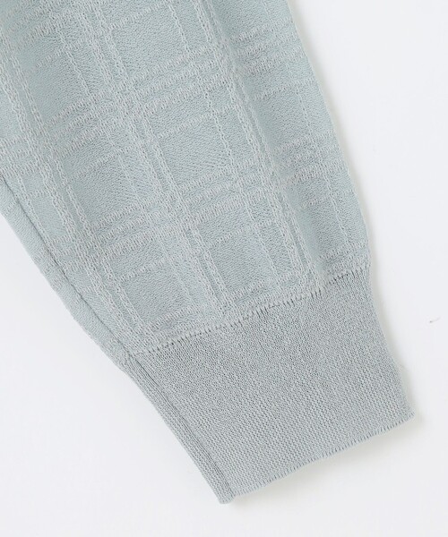 カーディガン 「洗える」SHEER JACQUARD ニット ブルゾン レディース カーディガン 「洗える」SHEER JACQUARD ニット ブルゾン