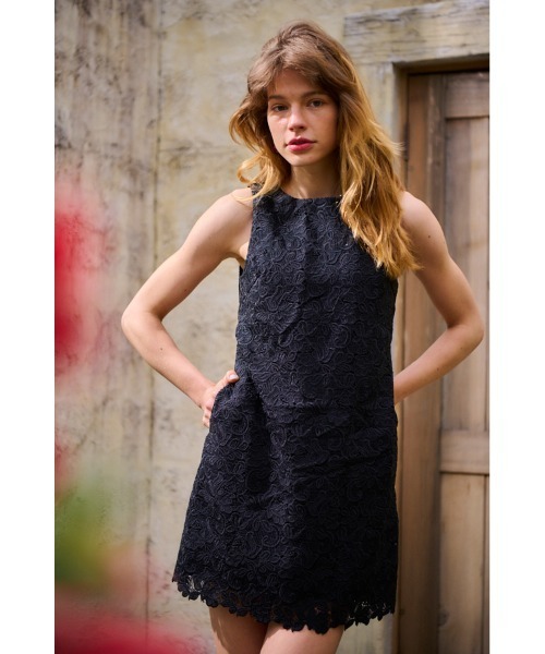 Estella.K ワンピース Alice Mini Lace Dress オープンバックレース 