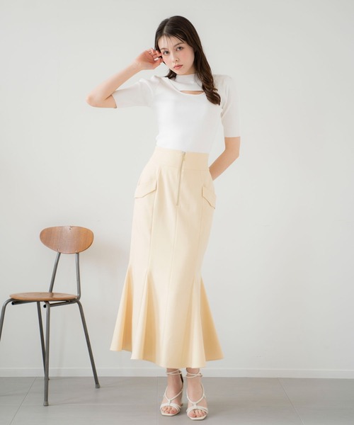 Noela スカート ステッチマーメイドスカート : ZOZOTOWN Yahoo