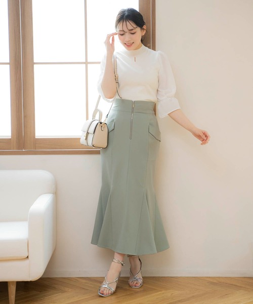 Noela スカート ステッチマーメイドスカート : ZOZOTOWN Yahoo