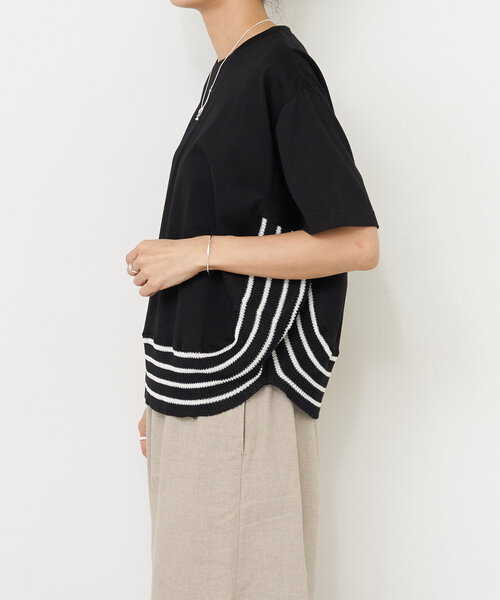 BEARDSLEY tシャツ ニットコンビカットソー レディース