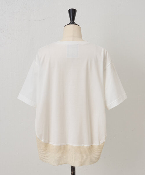 お値下げ❗️ビアズリー　Tシャツ カットジャガードコンビカットソー BEARDSLEY｜ストライプコンビカットソー | Rakuten Fashion(楽天