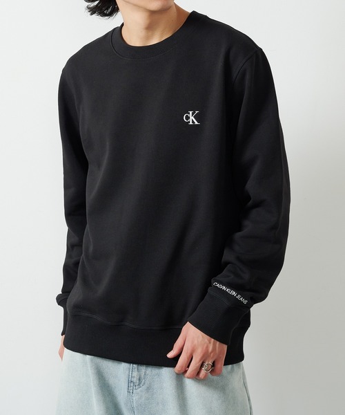 カルバンクライン スウェット トレーナーＳ　ブラック　新品　ビッグロゴ Calvin Klein（カルバン・クライン） トレーナー スウェット メンズ